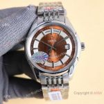 Replica Omega De Ville Hour Vision Brown Steel Men Watch Citizen